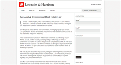 Desktop Screenshot of lowndesharrison.com