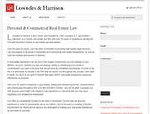 Tablet Screenshot of lowndesharrison.com